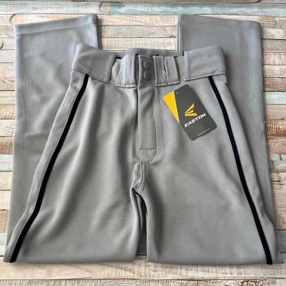 Easton Other - New Kids Easton Rival 2 Piped Grey and Black Baseball Pants Size Youth Small